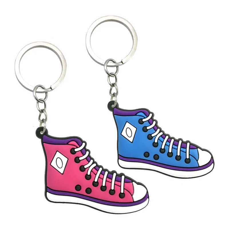 2 шт./лот ПВХ модная Брезентовая цепочка для ключей брелоки подарок на день