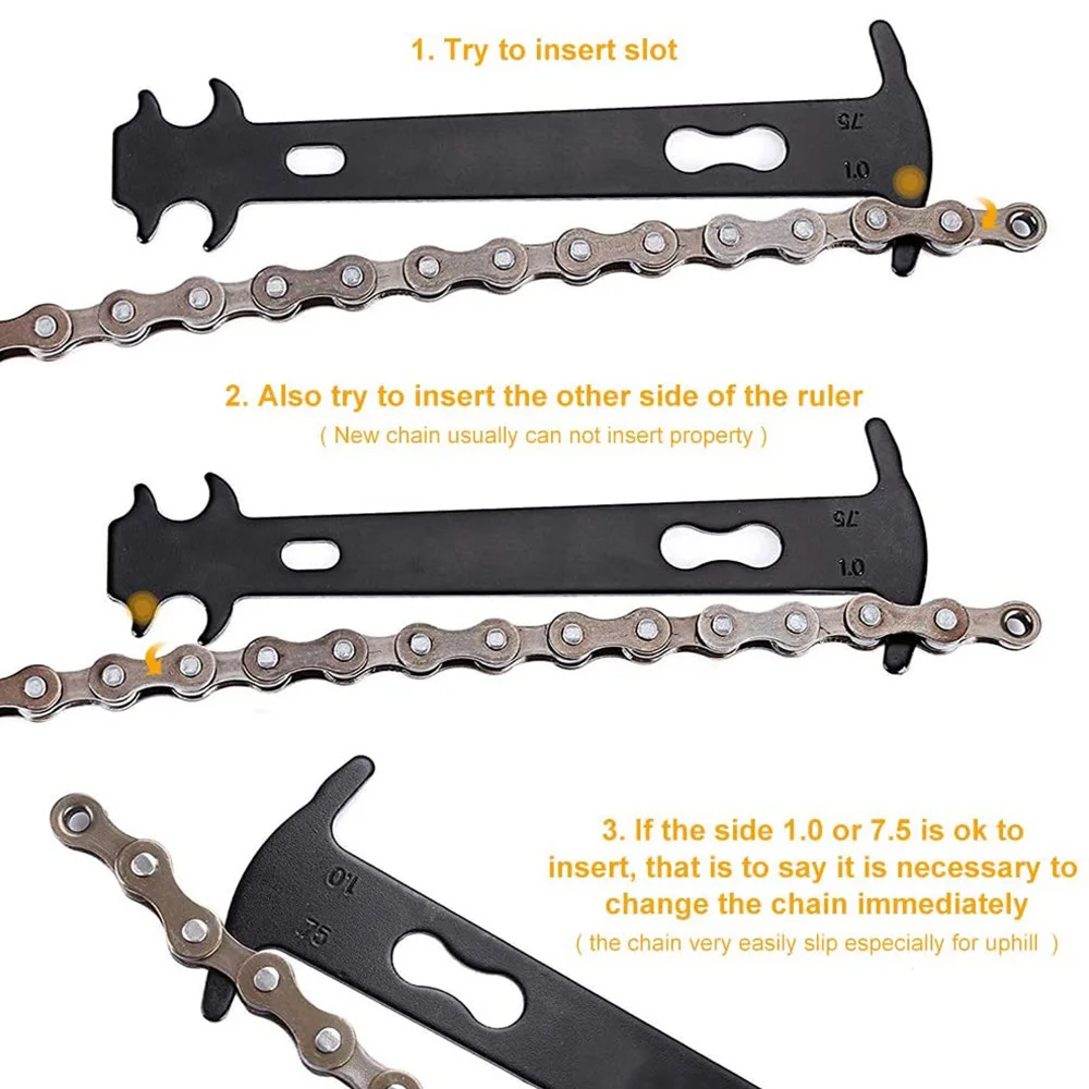 

Bike Chain Tools wit Bike Chain Plier Splitter Chain Wear Indicator Bicycle Missing Link for Road Mountain Bike Chain Repair