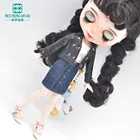 1 шт., Одежда для кукол Blyth, модные кожаные куртки, мини-юбки для Blyth Azone OB23 OB24 16, аксессуары для кукол