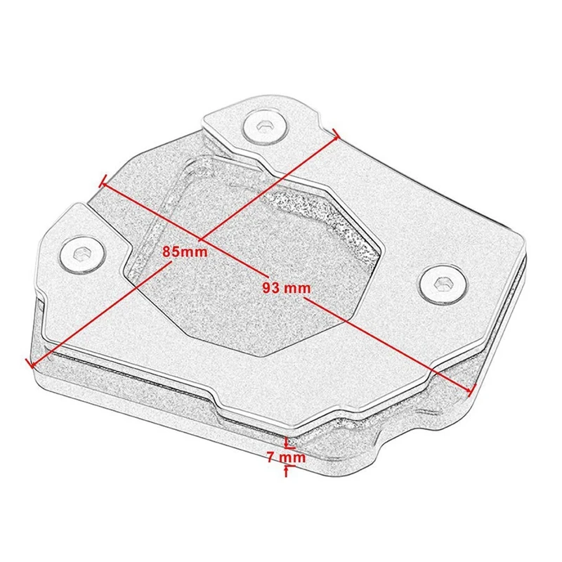 Мотоцикл подножка пластина боковая стойка удлинитель площадка для увеличения