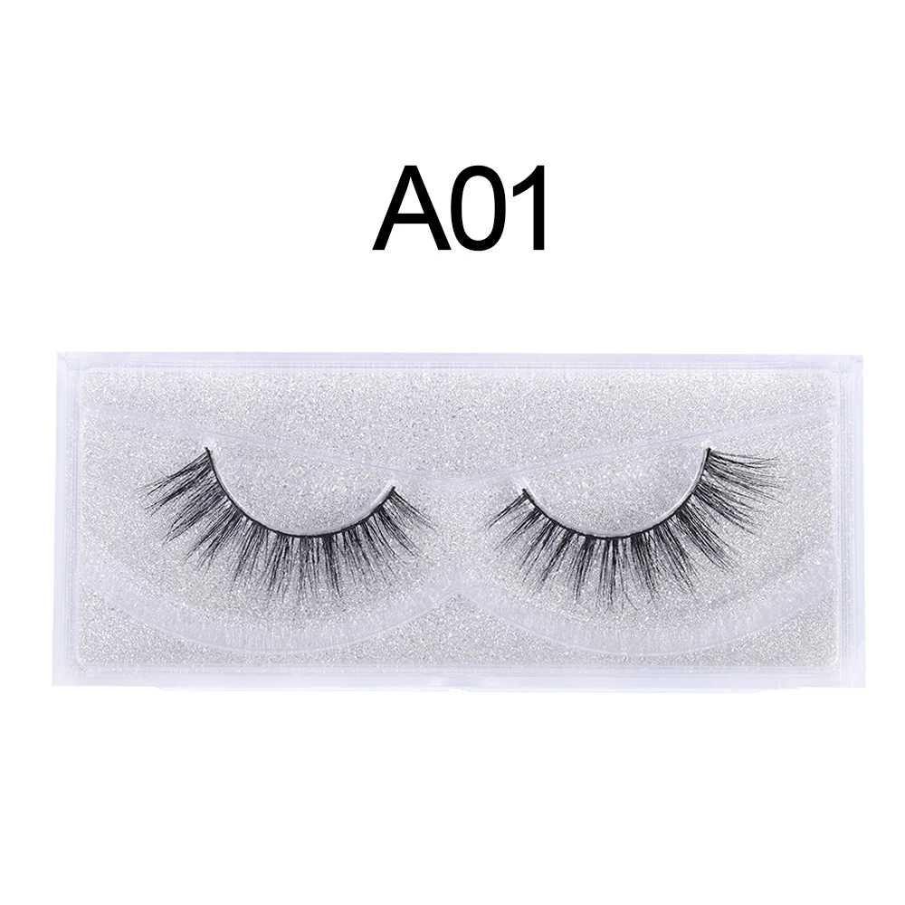 WOWANGEL 1 пара натуральные накладные Искусственные ресницы длинный макияж 3D