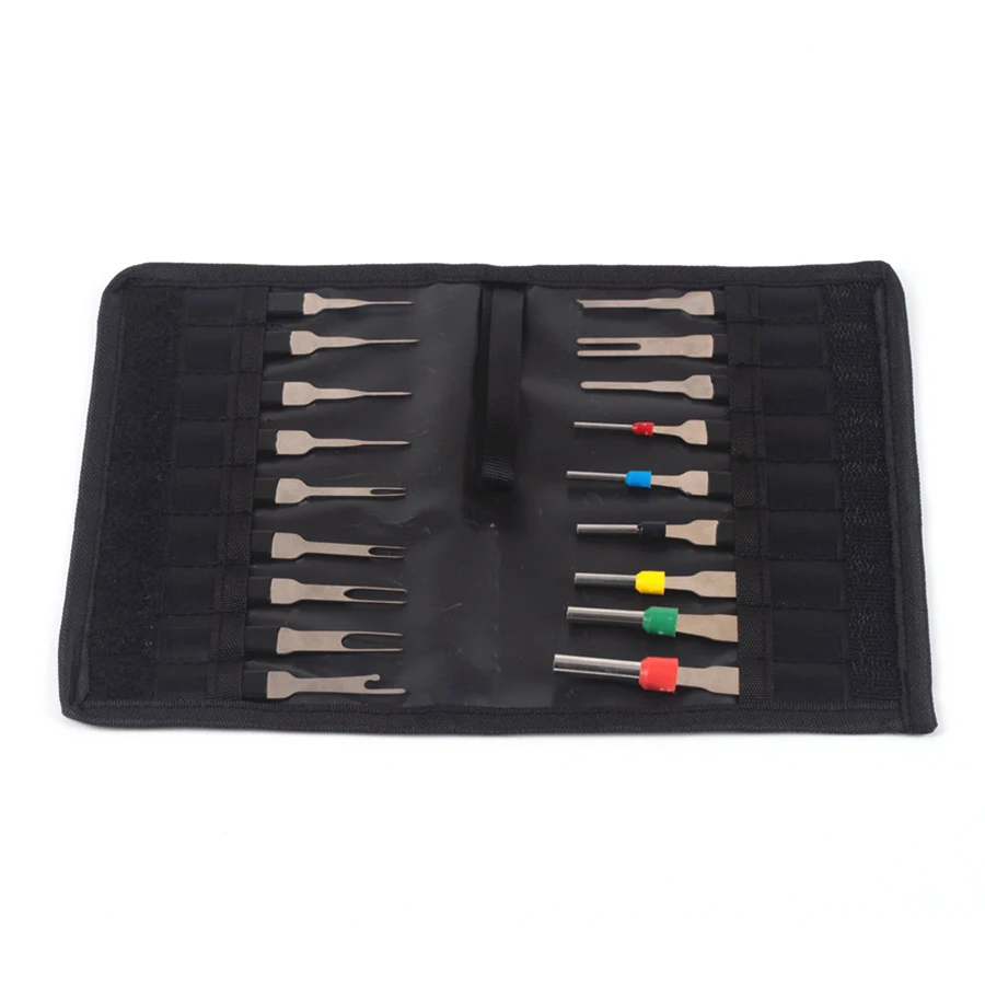 

18PCS Car Wire Terminal Removal Tool Wiring Connector Pin Extractor Puller Tools Auto Tire Repair Tools With Bag