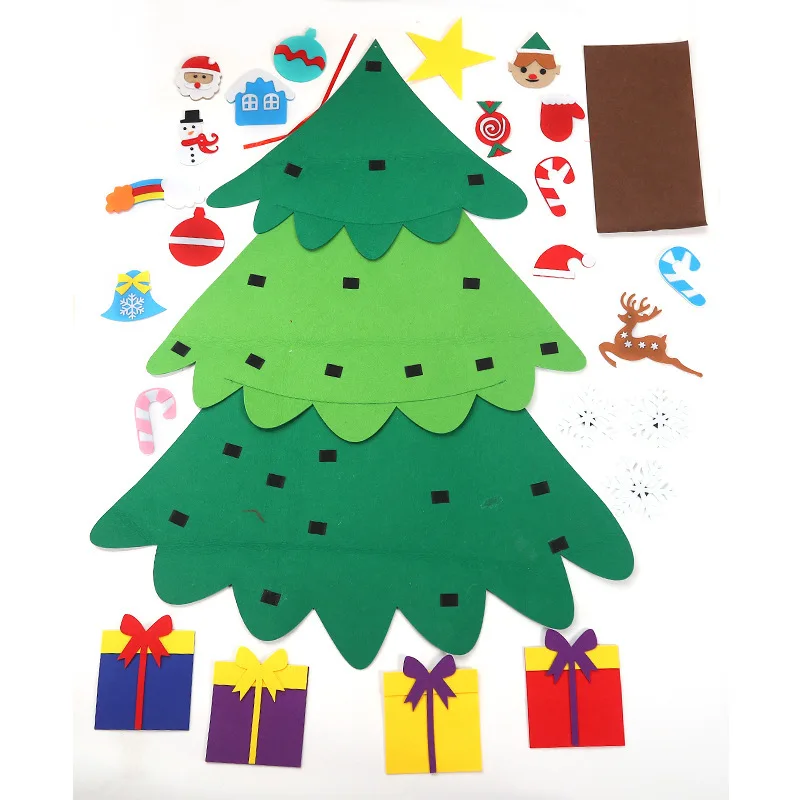 christmas decorations for home children's manual wisdom DIY three dimensional Christmas tree natal navidad decor gift Pendant |