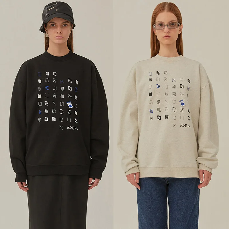 

2020FW ADER ERROR Sweatshirts Men Women 1:1 Best Quality Adererror Crewneck Streetwear Hoodie WY248