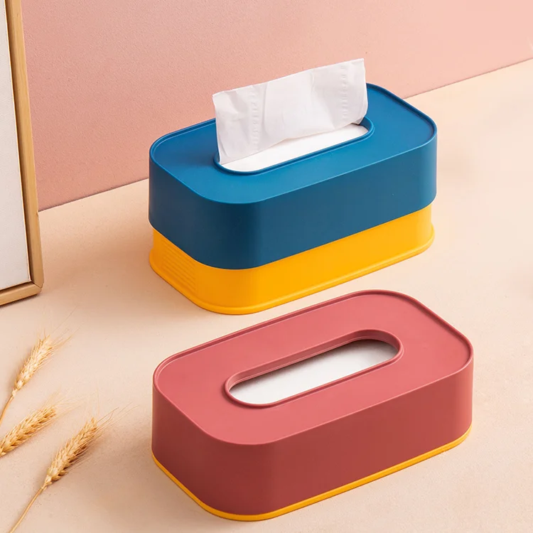 

Living Room Modern Tissue Boxes Storage Simple Nordic Plastic Tissue Boxes Container Decoration Boit E Mouchoir Home Items DH50Z