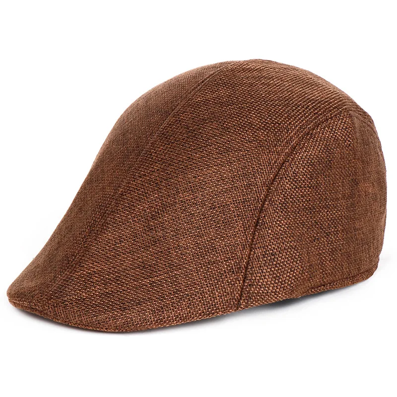 

Men's Flat-Top Cap, Women Ivy Cotton Soft Suitable for Newspaper BoyHat Winter Spring Autumn Beret Peak Black Irish Hunting Hat