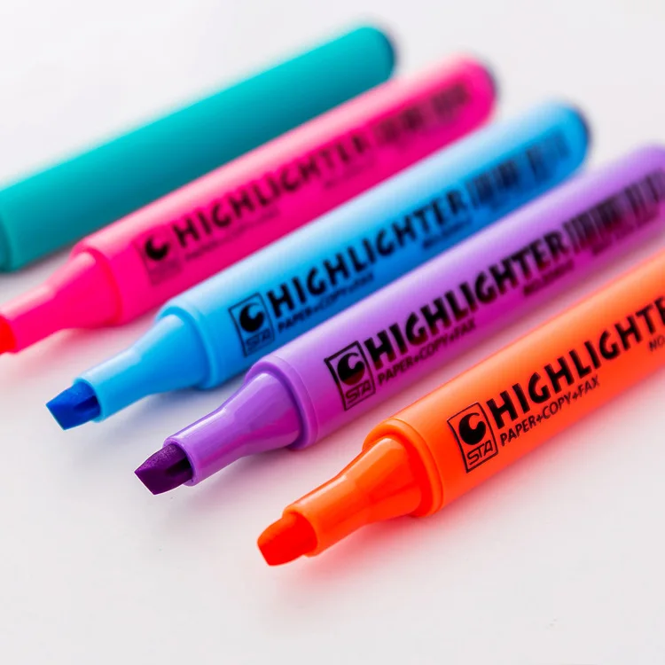 Highlighter Marker Pen For Kids School Office Supplies Stationery | Канцтовары для офиса и дома