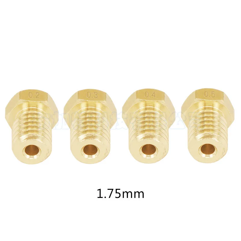 

Аксессуары для 3d-печати, сопло cr-10s pro, латунная сопла, Экструзионная сопла 1,75 мм, Резьба M6
