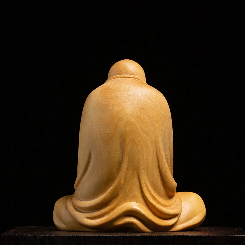Резьба по дереву BODHIDHARMA статуя Будды ZEN DHARMA украшения из цельного дерева для дома