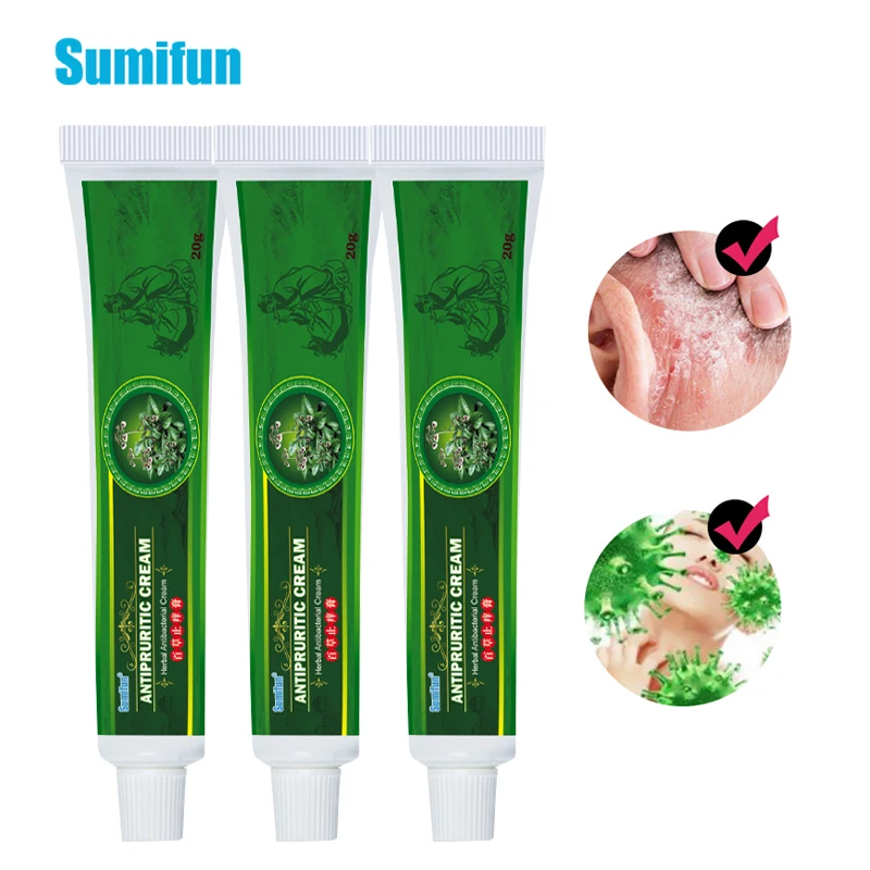

Sumifun, 3 шт., травяная мазь, экзема, искусственная кожа, антибактериальный дерматит, зуд, экзематоид, средство по уходу за кожей D3004