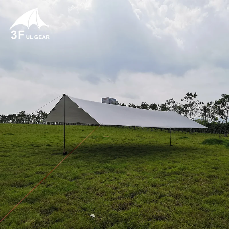 3F UL GEAR Ultralight 15D серебристый брезент навес Открытый Кемпинг гамак дождевик пляжное