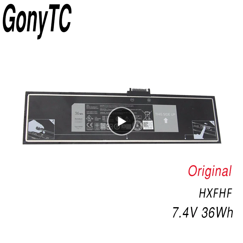 GONYTC 7 4 v 36wh новый оригинальный HXFHF Аккумулятор для ноутбука DELL Venue 11 Pro (7130) (7139)