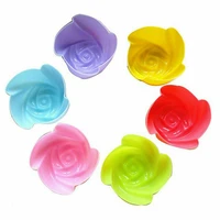 10 pcs rose silicone mold diy muffin cookie cup cake baking mold cake decorating tools cake mold