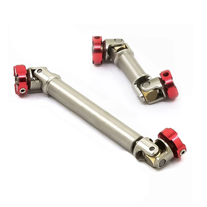 

2x RC Model Metal Flange Head Transmission Shaft CVD for 1/14 Tamiya SCX10 D90 RC4WD AXIAL(90-110mm&55-68mm)