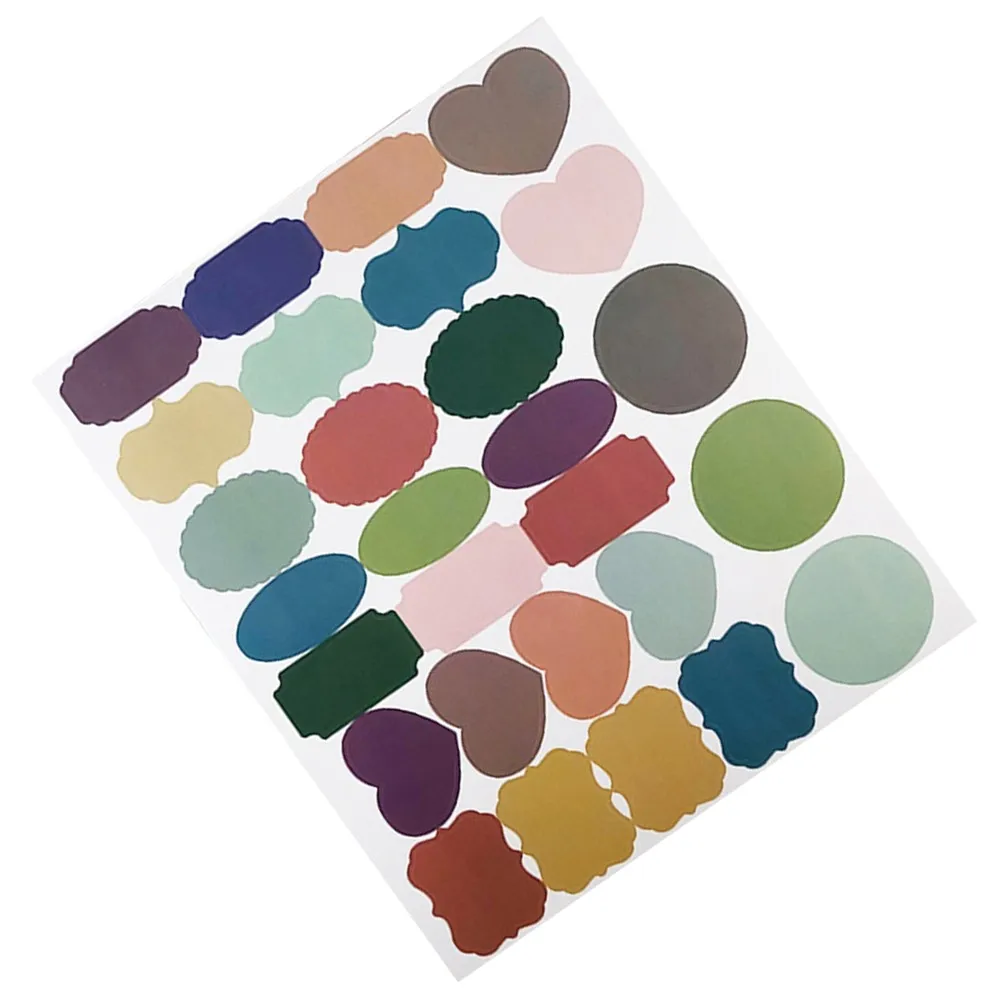 1 шт. креативная наклейка Morandi герметичная цветная этикетка Водонепроницаемая