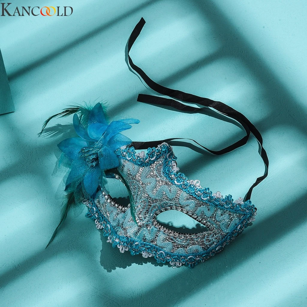 KANCOOLD изысканный Венецианский стиль Кружева Кристалл Стразы косплей маска для