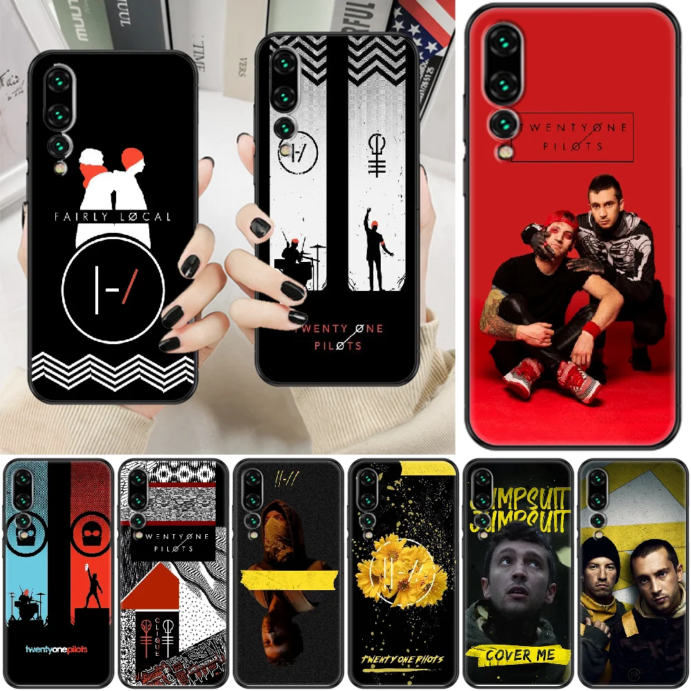 Чехол для телефона Band Twenty One Pilots Huawei P Mate P10 P20 P30 P40 10 20 Smart Z Pro Lite 2019 черный красивый