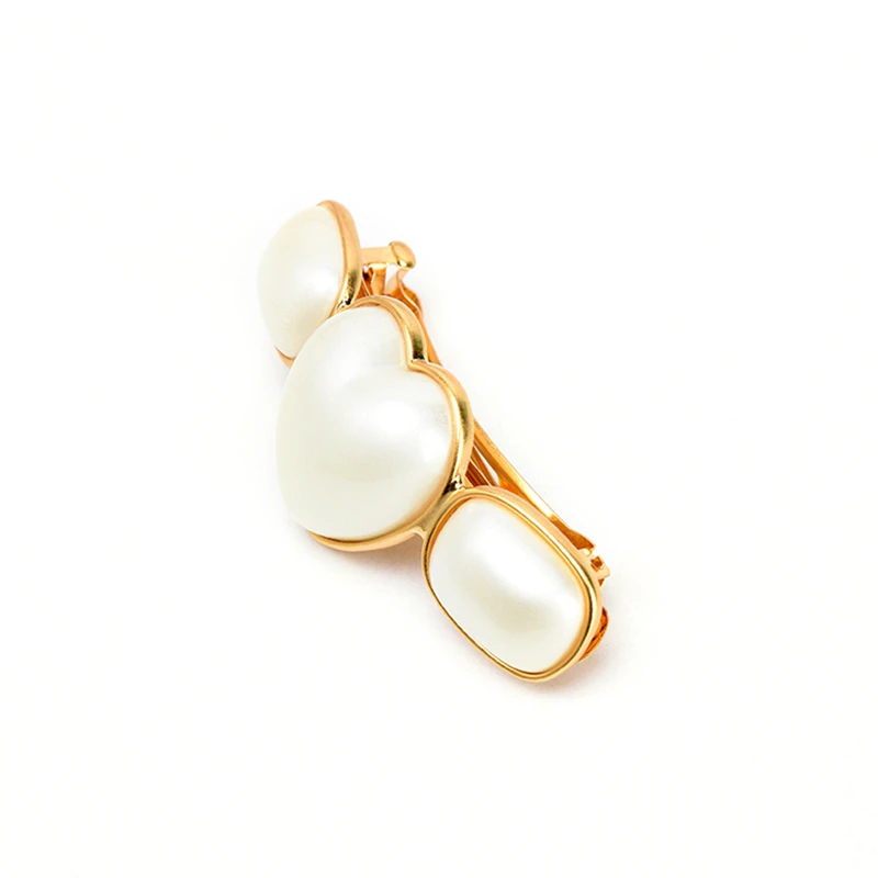 

Заколка для волос женская, с жемчугом и инкрустацией