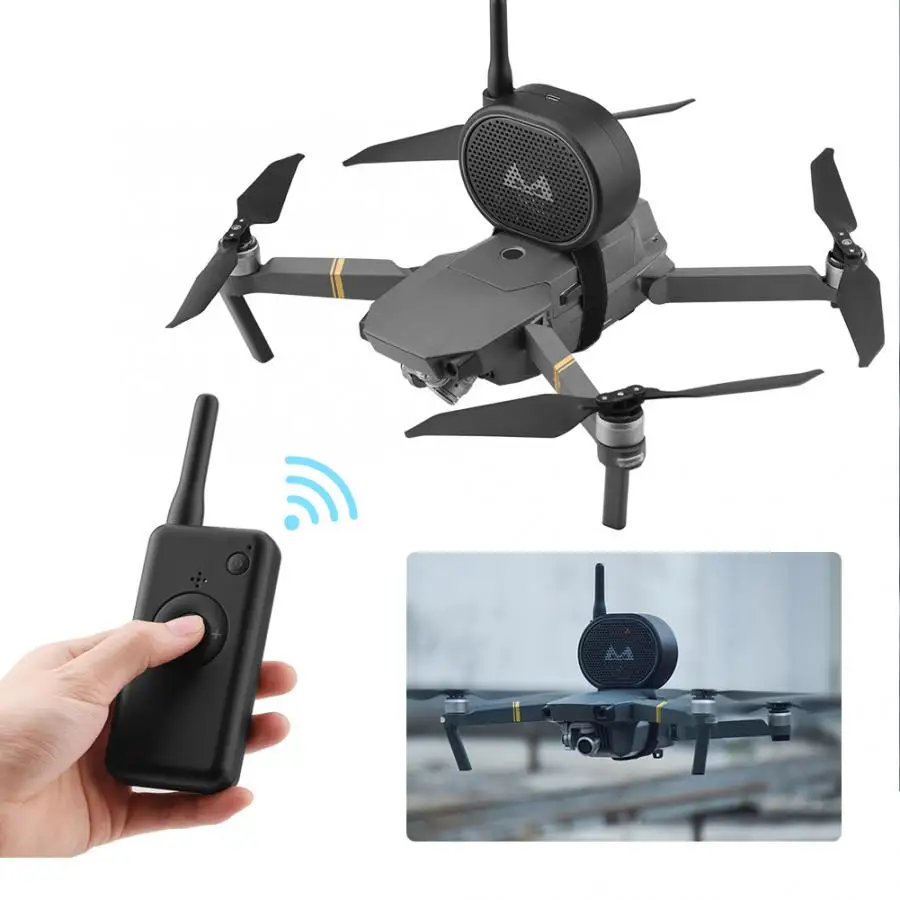 

RC Parts Lightweight Portable Drone Speaker Megaphone 1200m Long Control Distance Universal Quadcopter Spare Parts