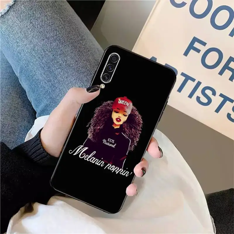 

2bunz Melanin Poppin Aba black girl Phone Case For Samsung galaxy S 9 10 20 A 10 21 30 31 40 50 51 71 s note 20 j 4 2018 plus