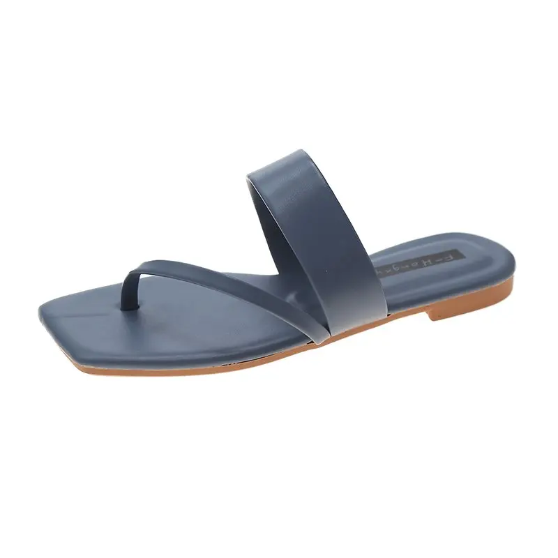 

Casual Women's Slippers 2021 Fashion Simple and Elegant Flip-toe Open Toe All-match Flat-bottom Women's Slippers