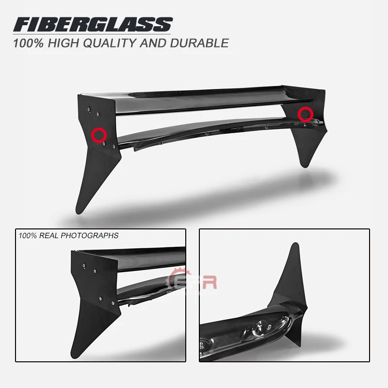 

FRP Fiber Glass For Mini cooper S R56 M7 Style Roof Spoiler (Aluminmum end cap)