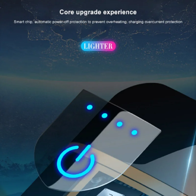 2020 электрическая зажигалка с двойной дугой перезаряжаемая от USB ветрозащитная