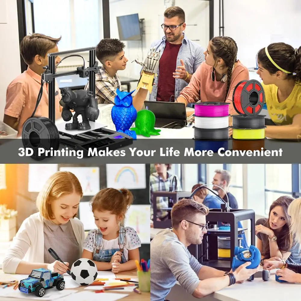 carbon fiber filament 3d printer for 3d printer filament pla 1kg roll 5kg 3d printing materials high rigidity free global shipping