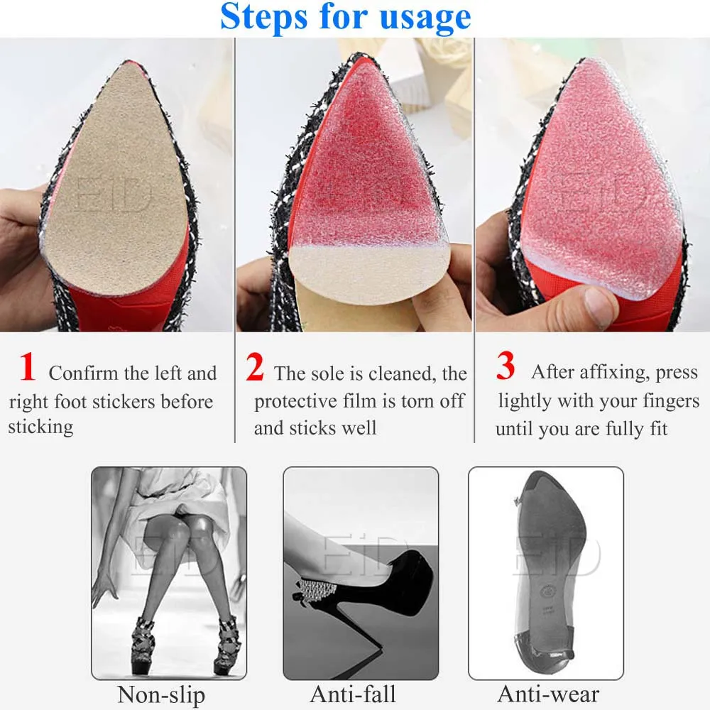 EiD 2 шт. противоскользящие подошвы для защиты обуви женская подошва на высоком