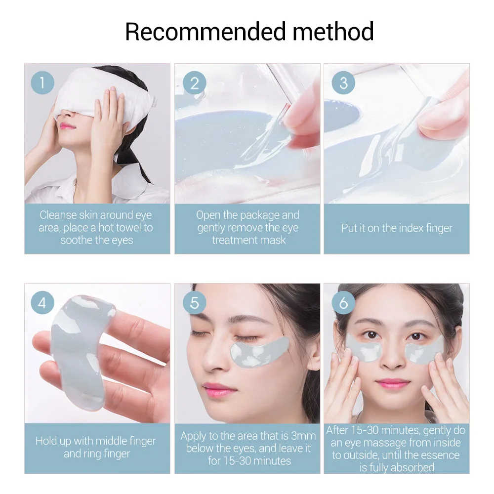 

LANBENA Eyes Mask Skin care 24K Gold Milk Ageless Anti Aging Remove swollen eyes Dark circle moisturizing 10 pieces