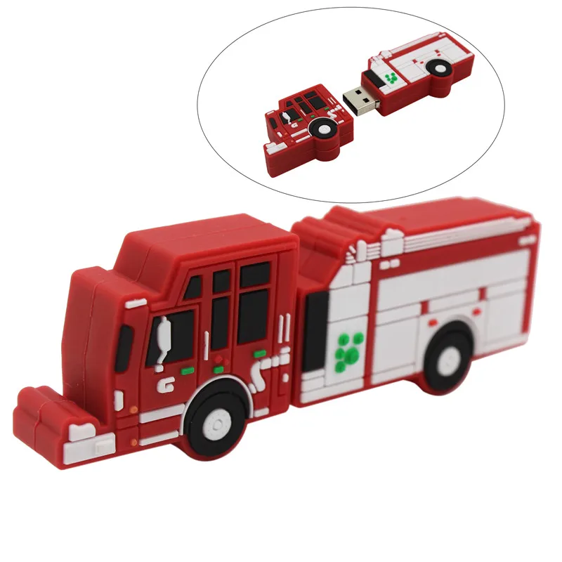 Напиши мне мультфильм 64 Гб личности для малышей с изображением пожарной машины USB