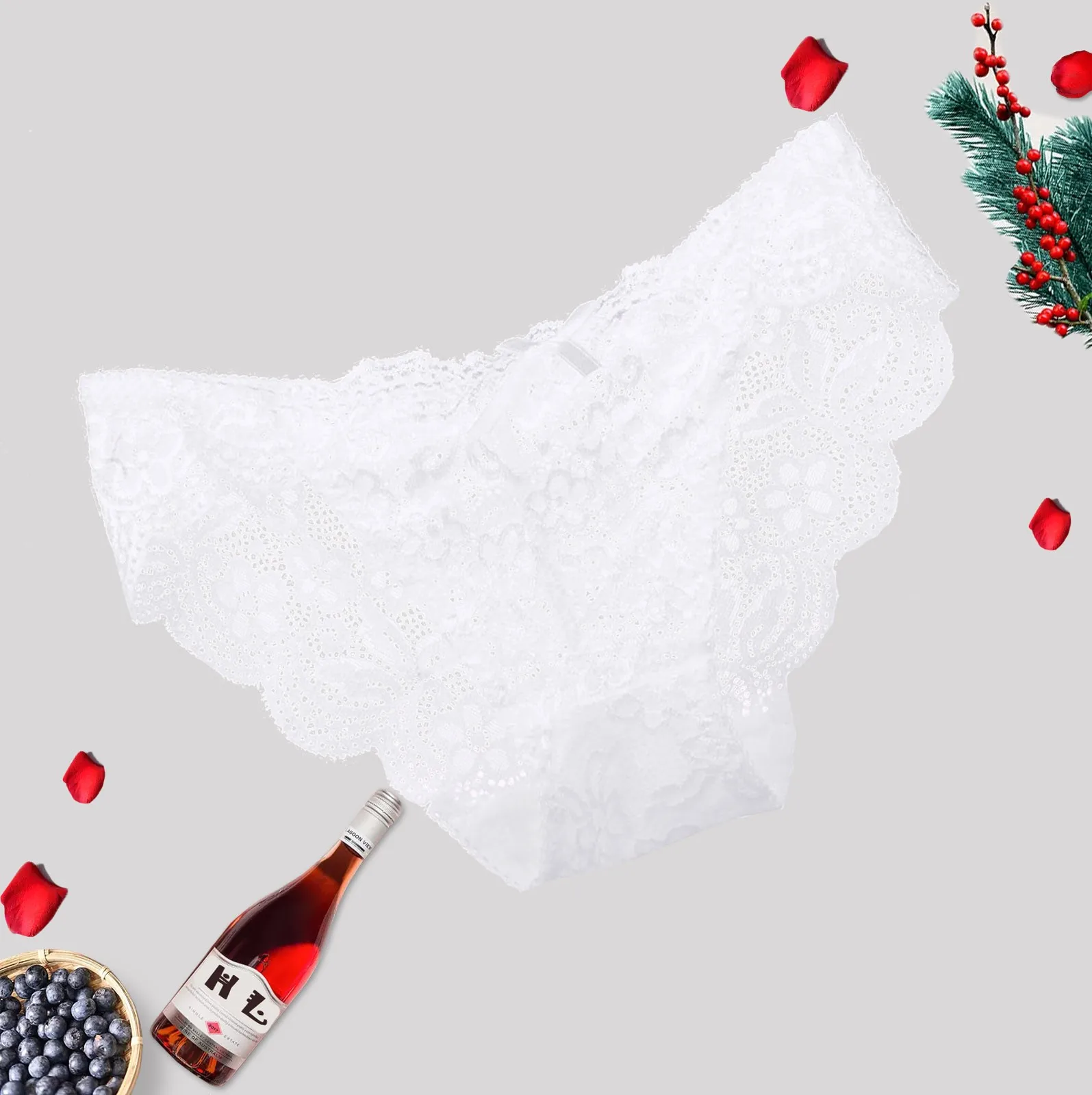 

Women Lingerie Bownot Lace Underwear Femal Sexy T-back Thong Sheer Panties Hot Sale Summer Transparent Knickers #w5