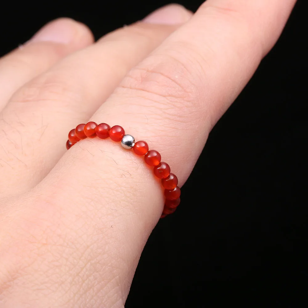 3 мм натуральный камень Агаты хрустальные бусины кольца круглые кварцевые ручной