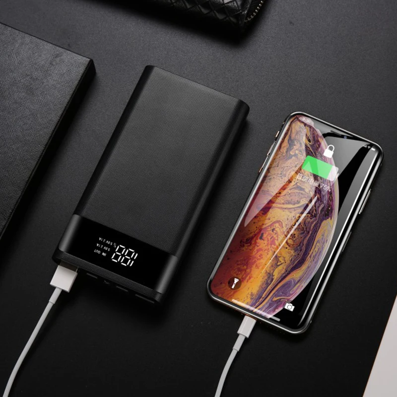 Двойной USB порт Micro type-C Внешний Аккумулятор Чехол 6*18650 чехол для батареи цифровой дисплей зарядная коробка внешняя оболочка