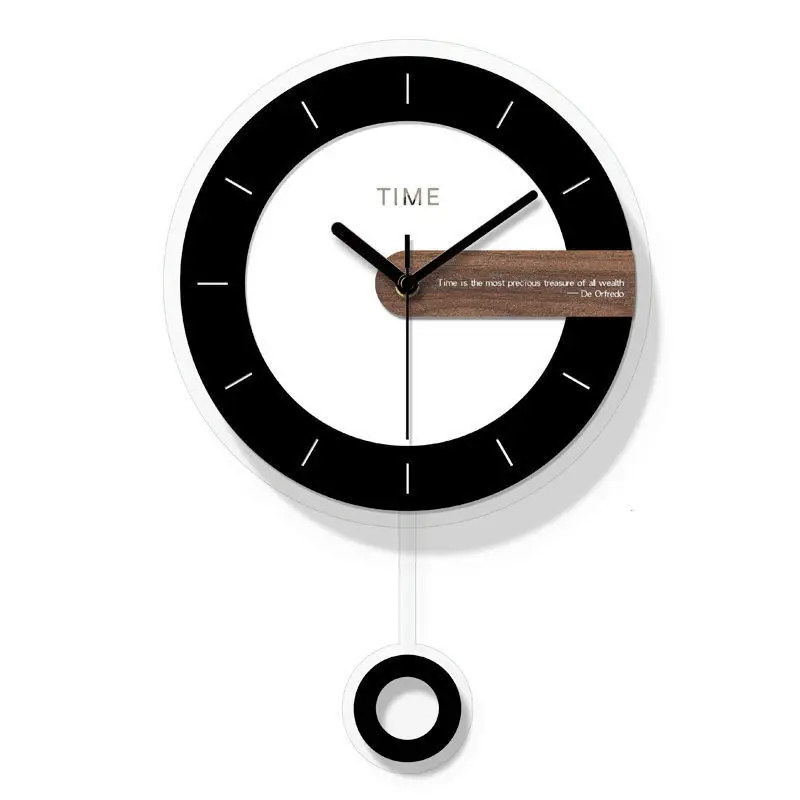 

Fashion Swing Wall Clock Creative Clocks Living Room Mute Modern Wall Charts Digital Wall Clock Vintage Home Decor Kitchen