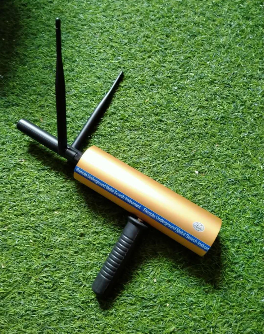 New Gold (Rubber Box Packaging) Enhanced Signal Dual Antenna Remote Positioning AKS Underground Metal Detector