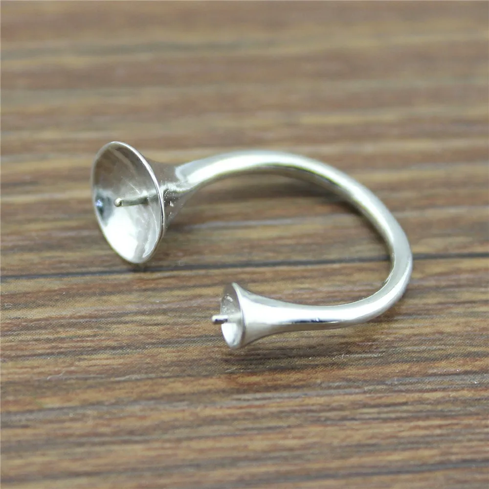 

5pcs 4 Colors Fit 5mm and 10mm Pearl Beads Copper Material Open Blank Ring Setting Base DIY Jewelry Findings