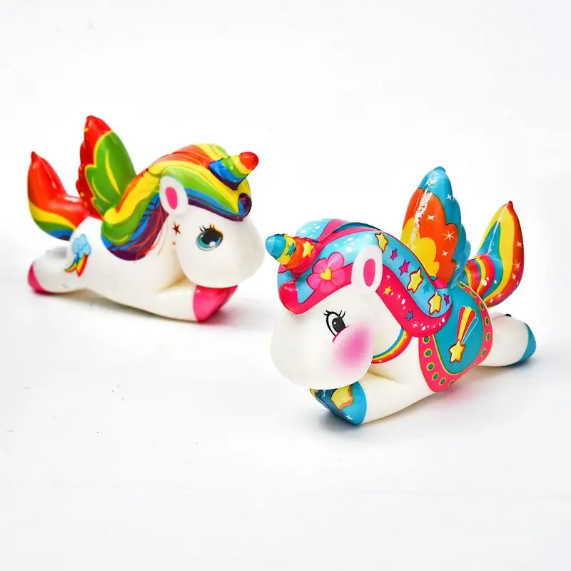 Kawaii красочный Единорог игрушка для снятия стресса медленно Восстанавливающий