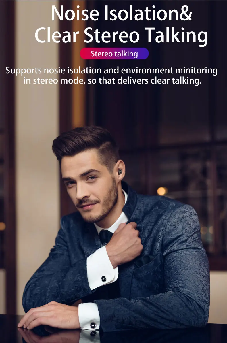 X18-TWS Mini наушники Bluetooth 5 0 наушники-вкладыши Беспроводные с зарядным устройством |