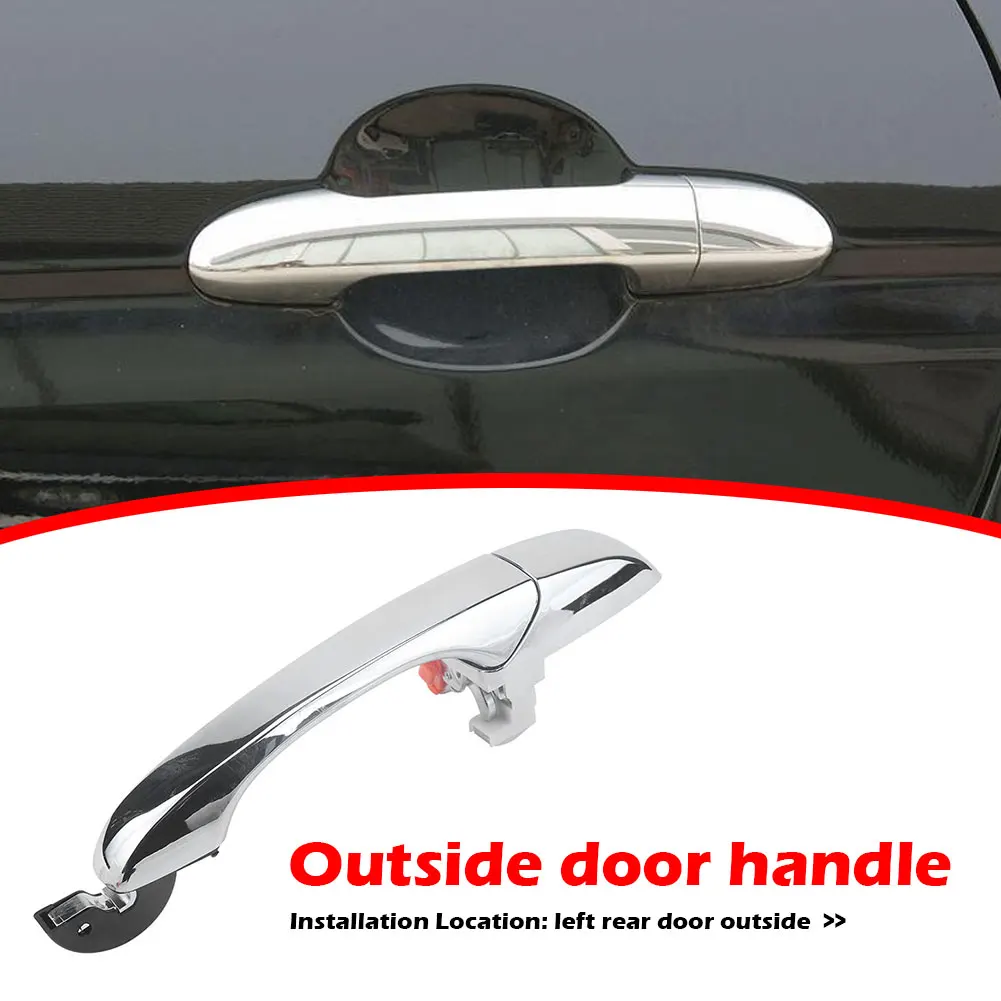 

1Pcs Exterior Outer Door Handle Replacement Rear Car Outside Chrome Exterior Door Handle for DODGE Magnum 05-08
