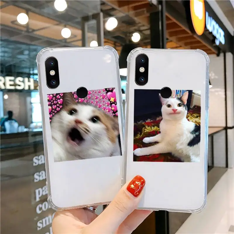 

Cute animal cat art design Phone Case Transparent for Xiaomi cc max mix note 3 2 6 8 5 10 11 9 10 play x s se lite pro