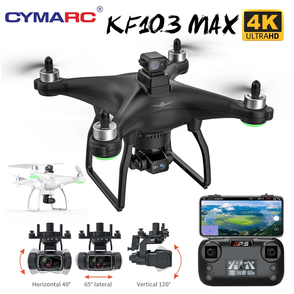 Dron KF103 Max para evitar obst&aacute;culos, c&aacute;mara Profesional HD 4k, de 3 ejes card&aacute;n, sin escobillas, VS SG906 Max F11S 4K-0