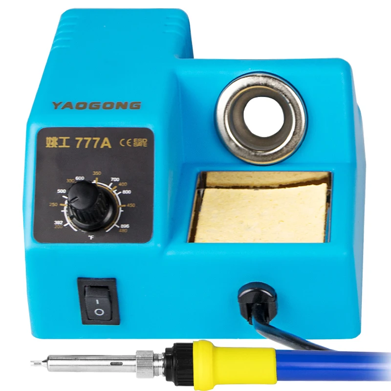 777A Lead-free Antistatic Electric Soldering Iron Station Household Repair Tool Machine Constant Temperature Adjust |