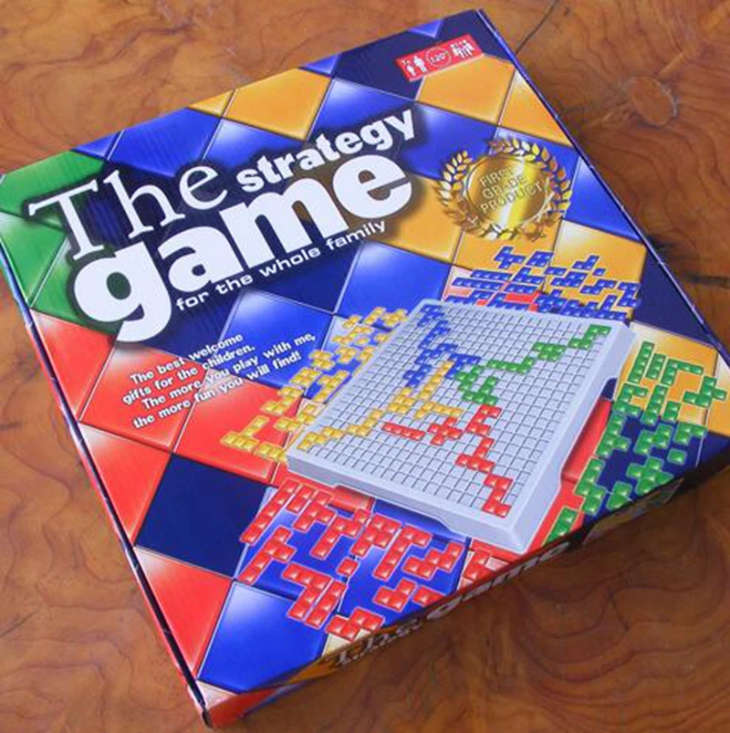 Настольная игра Blokus Обучающие игрушки 484 квадрата легко играть для детей русская