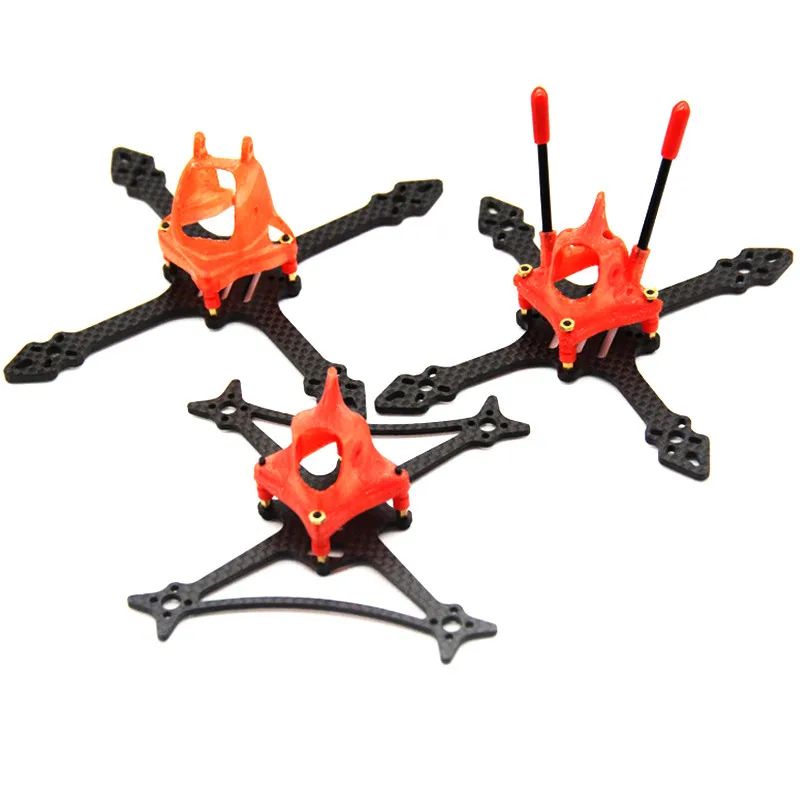 Бамбуковая зубочистка 100X 100 мм 2 5 дюймов 115X 115 3 Carbon Fiber FPV рамка Наборы с ABS навес 14x14