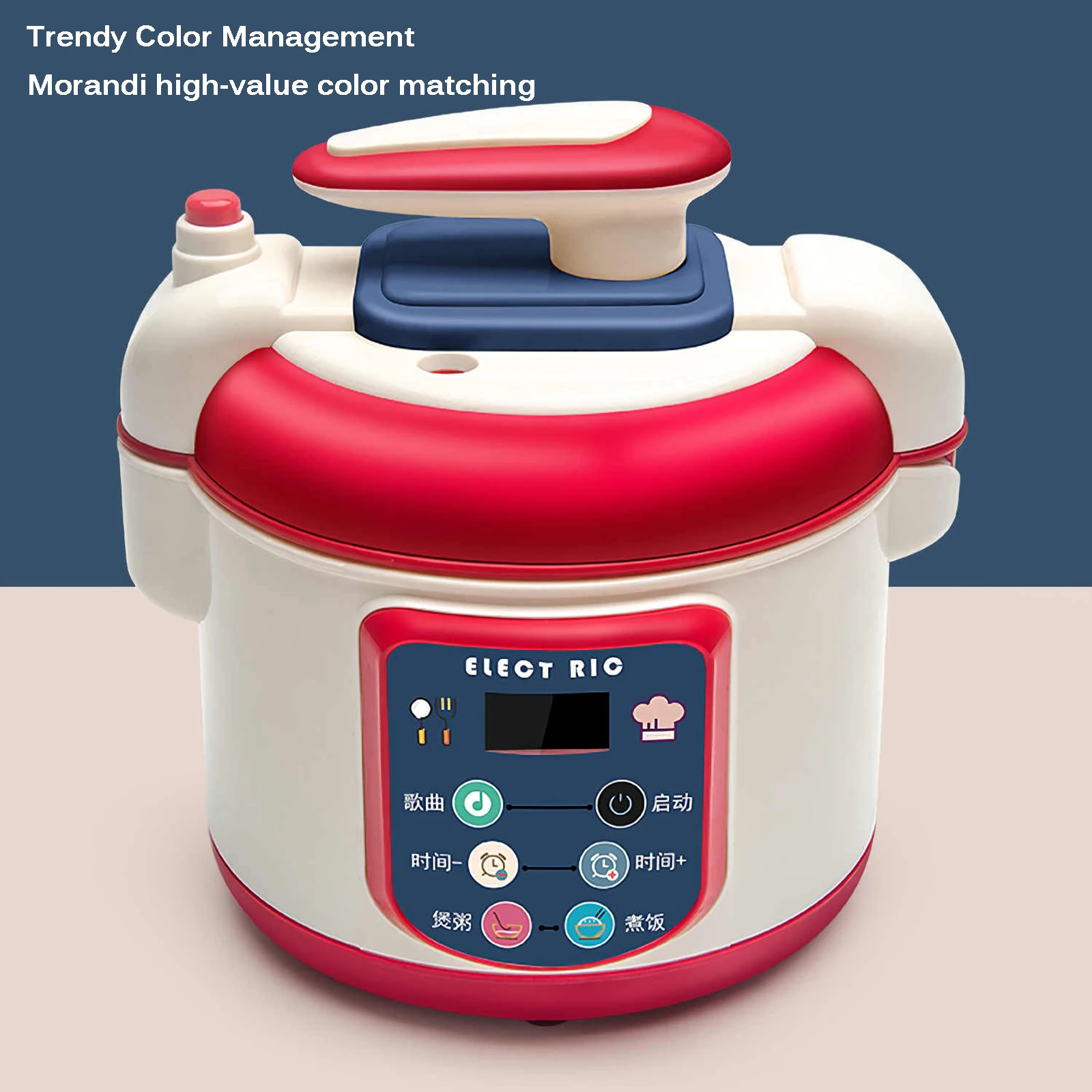 

Children'S Play House Simulation Small Kitchen Safety Durable Rice Cooker Cook Food Set Colorful Kids Simulation Kitchen Toys