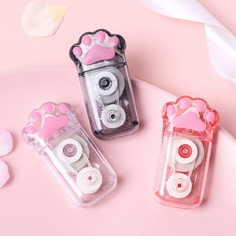 

6 PCS Correction Tapes Cat Claw Decorative Correction Tape Stationery Corrector Students Office School Supplies