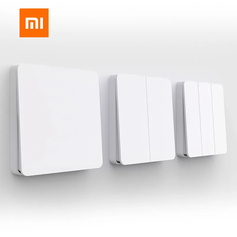 Оригинальный умный выключатель Xiaomi Mijia настенный одинарный двойной открытый