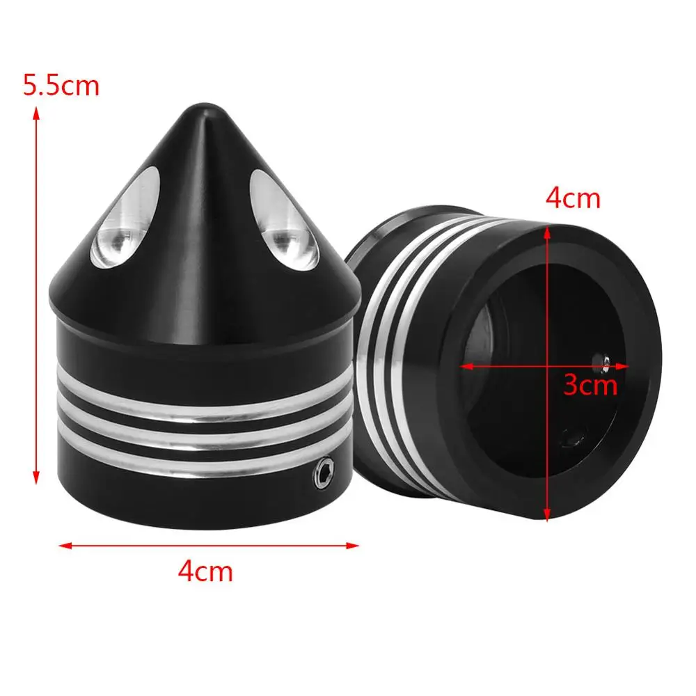 

2 x Front Chrome Axle Cap Nut Cover Fit for Harley Touring Dyna Road King Glides