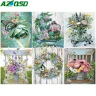 AZQSD DIY Фото Рамки картина по номерам цветок ручной работы современного искусства стены Набор для рисования по номерам ручная роспись Декор для дома